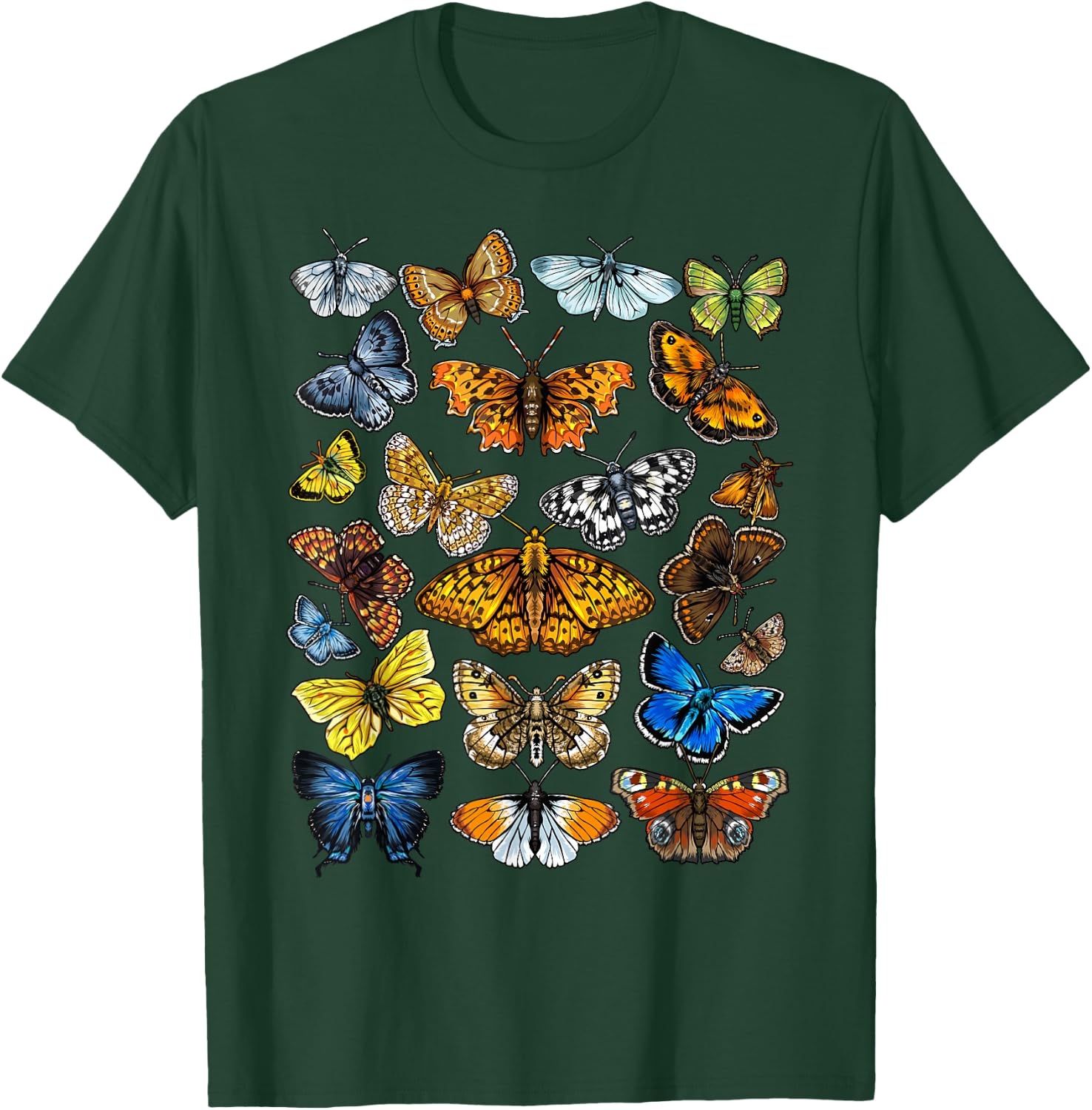 Butterfly Gift Women Kids Butterfly Lover Collection T-Shirt - T-Shirt | Forest