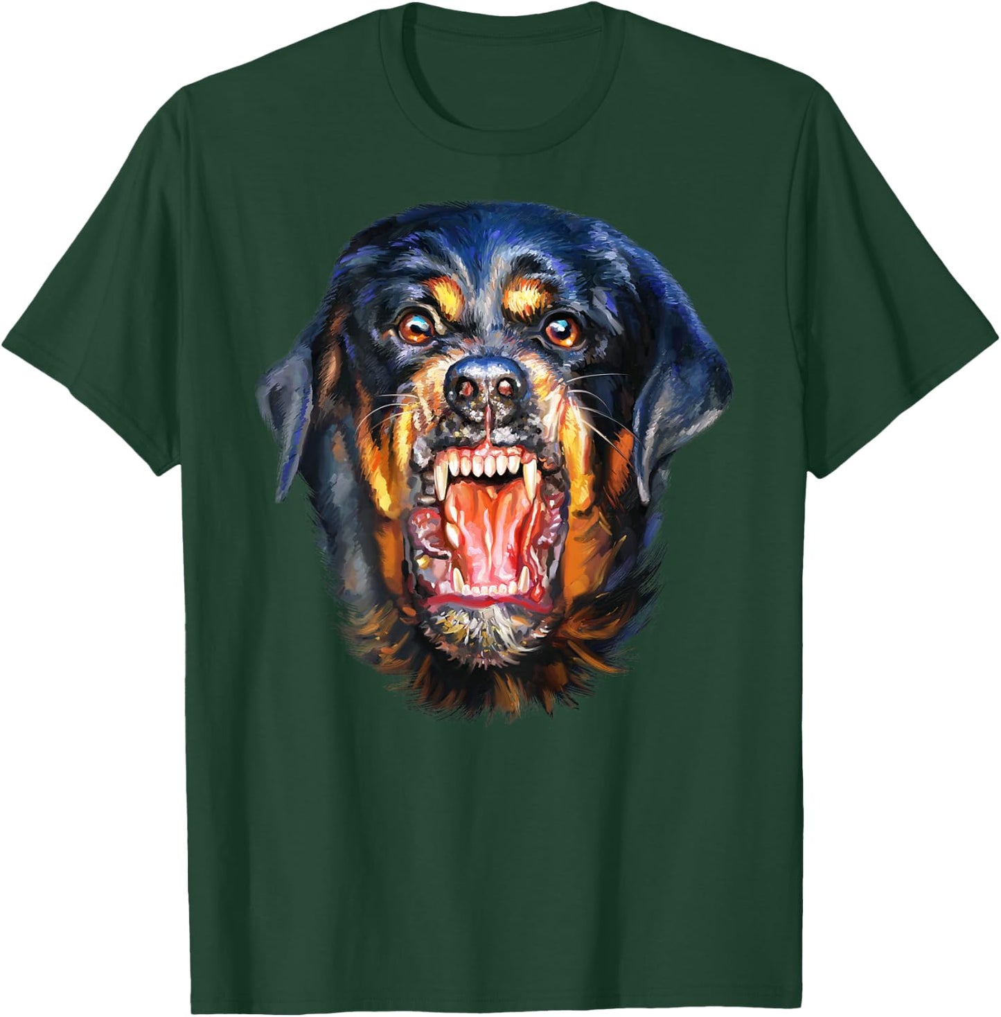 Ferocious Rottweiler Dog T-Shirt - T-Shirt | Forest