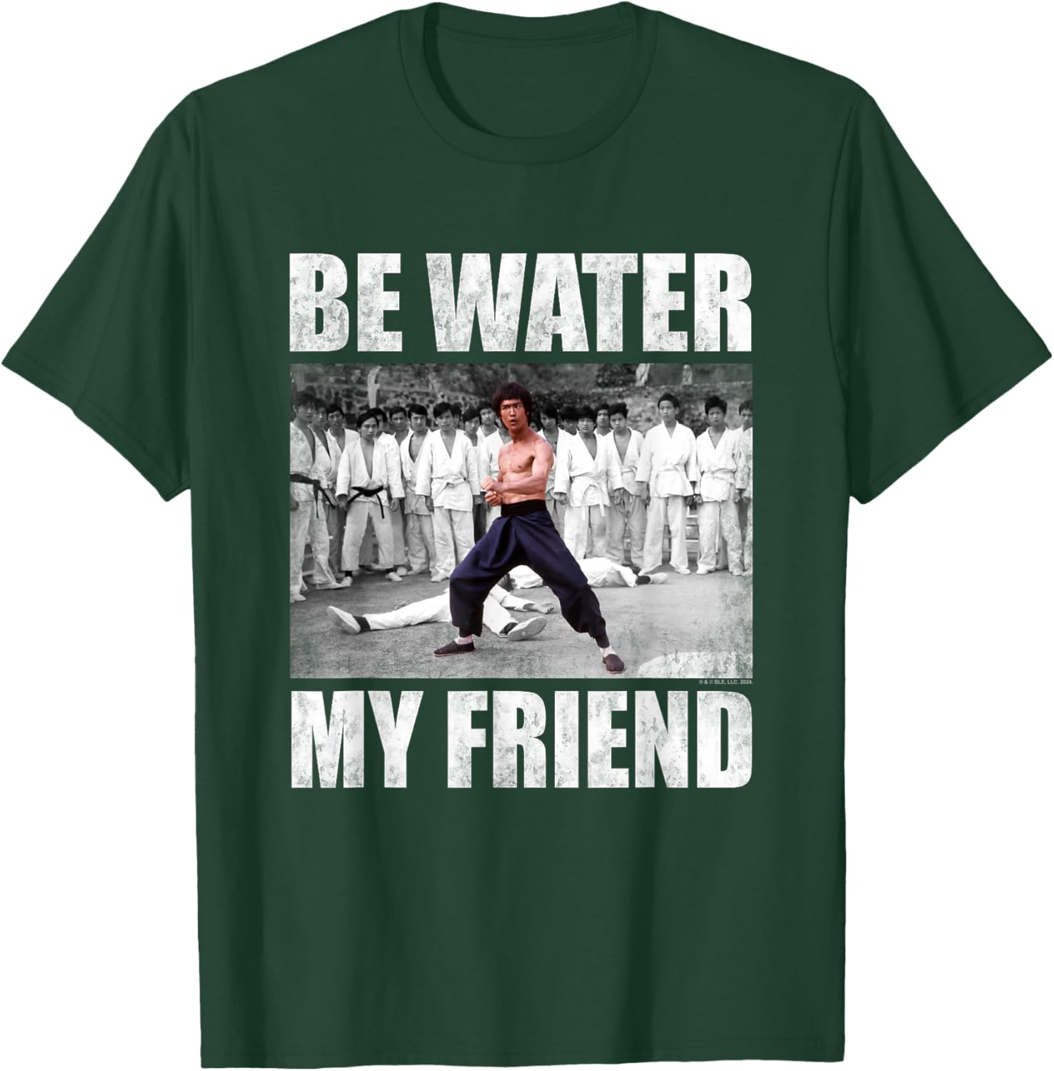 Bruce Lee Be Water My Friend Enter The Dragon Scene T-Shirt - T-Shirt | Forest