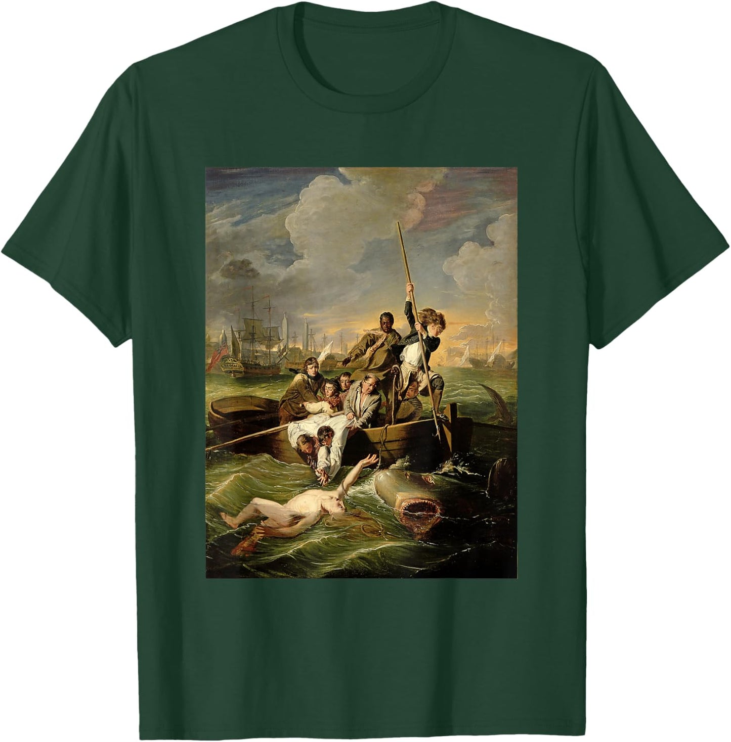 John Singleton Copley's Watson and the Shark T-Shirt - T-Shirt | Forest