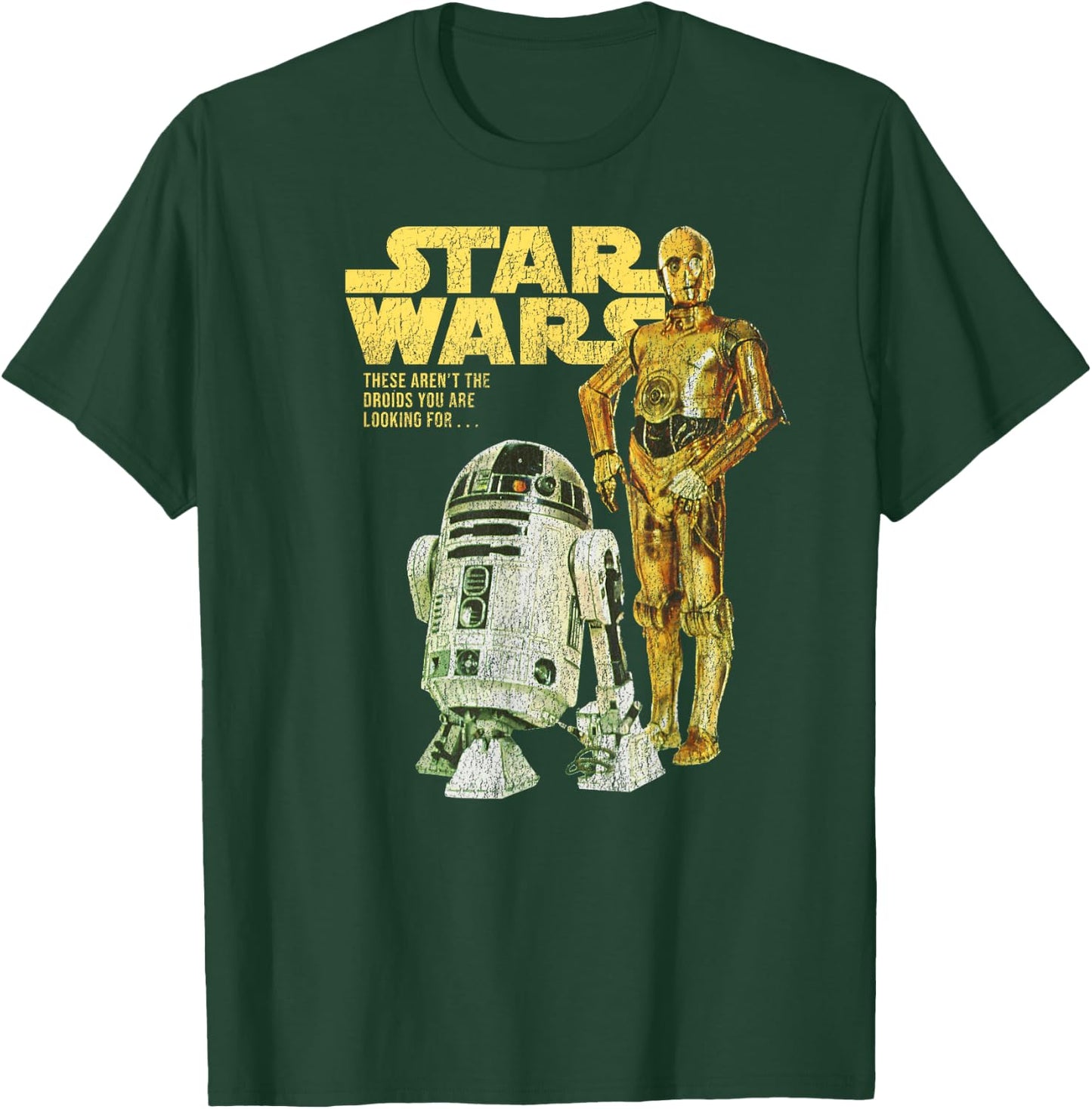 Star Wars R2-D2 & C-3PO Logo Portrait T-Shirt - T-Shirt | Forest
