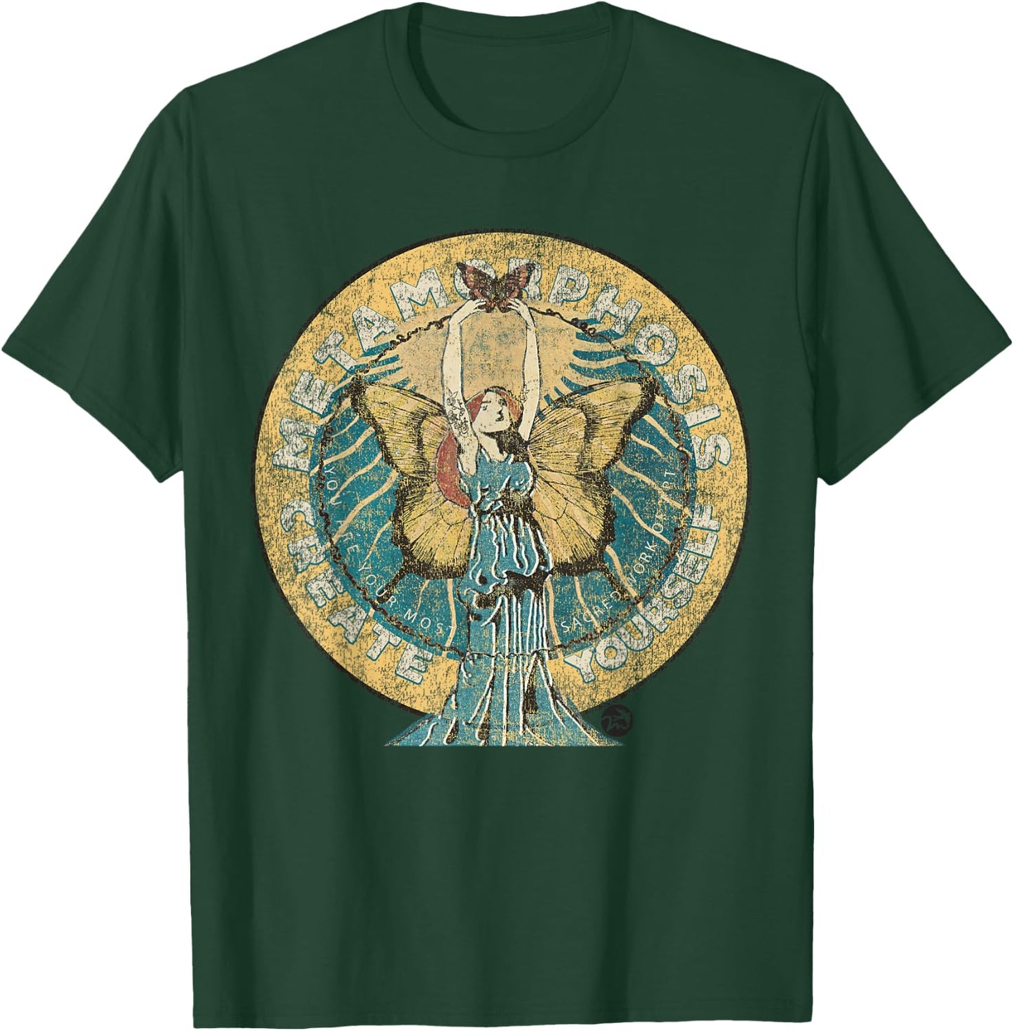 Metamorphosis - Butterfly - Create Yourself - Inspirational T-Shirt - T-Shirt | Forest