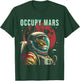 Occupy Mars - Funny Cat Astronaut Retro T-Shirt - T-Shirt | Forest