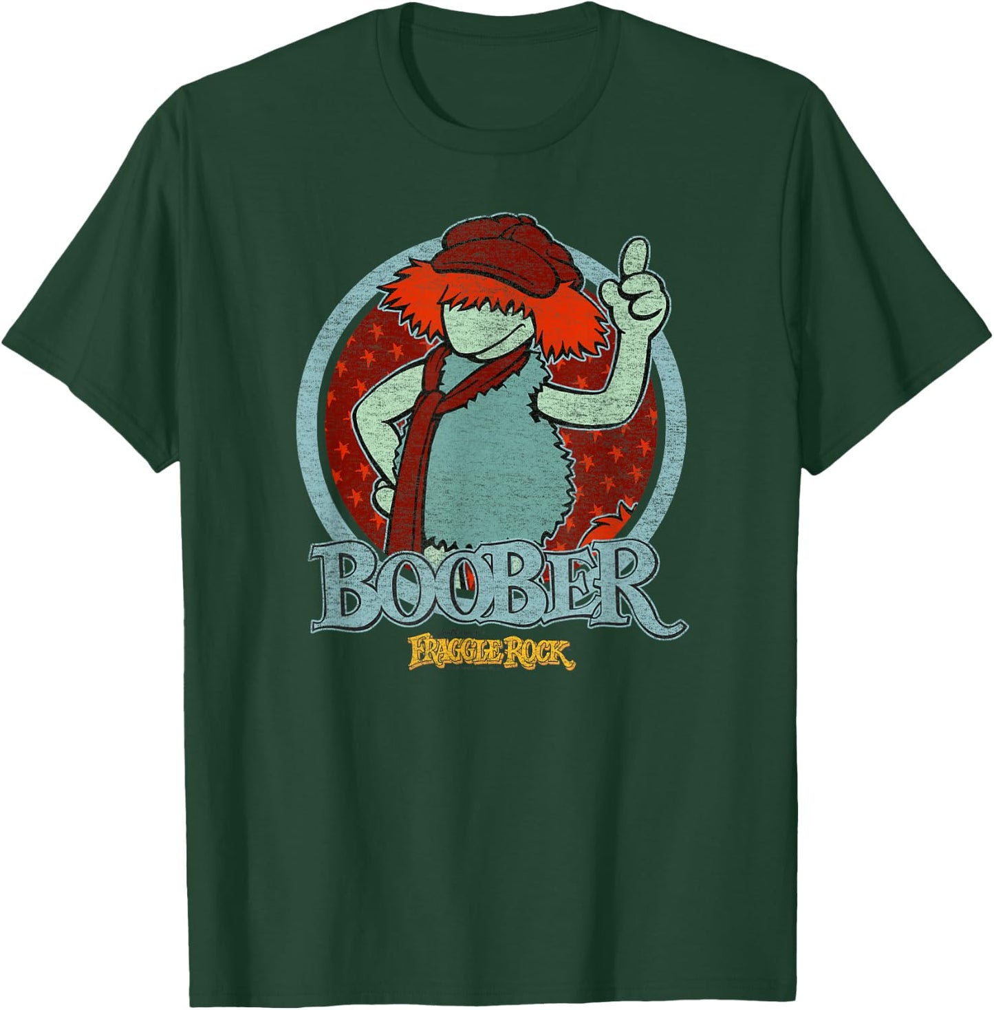 Fraggle Rock Boober Circle T-Shirt - T-Shirt | Forest