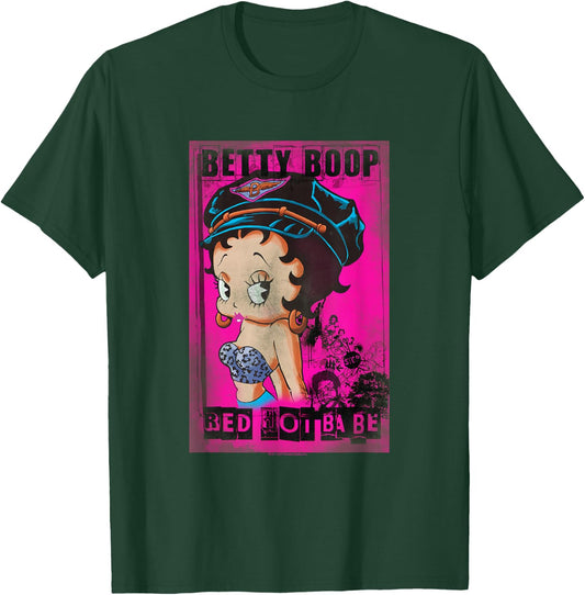 Betty Boop Red Hot Biker Betty T-Shirt - T-Shirt | Forest