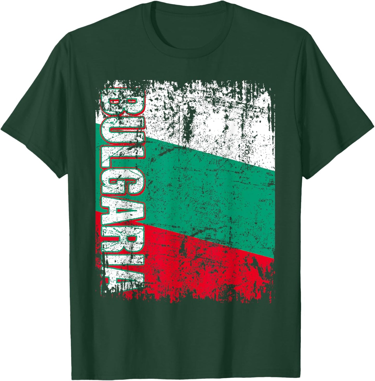 BULGARIA Flag Vintage Distressed BULGARIA T-Shirt - T-Shirt | Forest