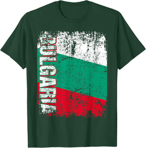 BULGARIA Flag Vintage Distressed BULGARIA T-Shirt - T-Shirt | Forest