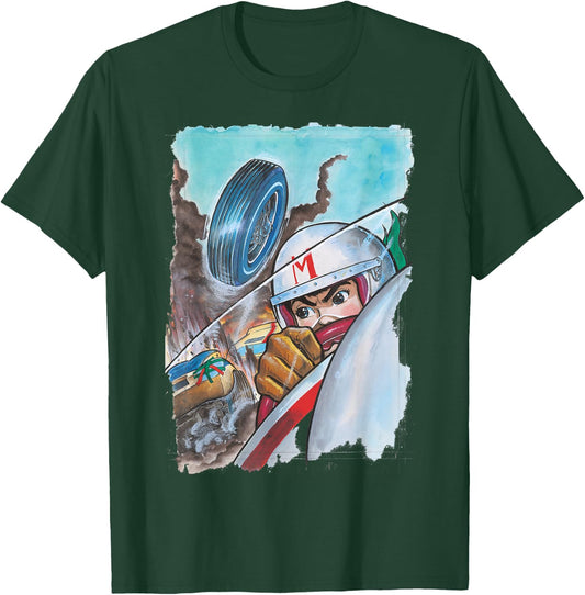 Manga Speed Racer Crash T-Shirt - T-Shirt | Forest