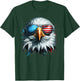 Cool Bald Eagle American Sunglasses Patriotic Man Funny T-Shirt - T-Shirt | Forest
