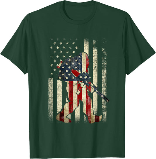 Bigfoot 2nd Amendment Right to Bear Arms Gift Gun Owner T-Shirt - T-Shirt | Forest