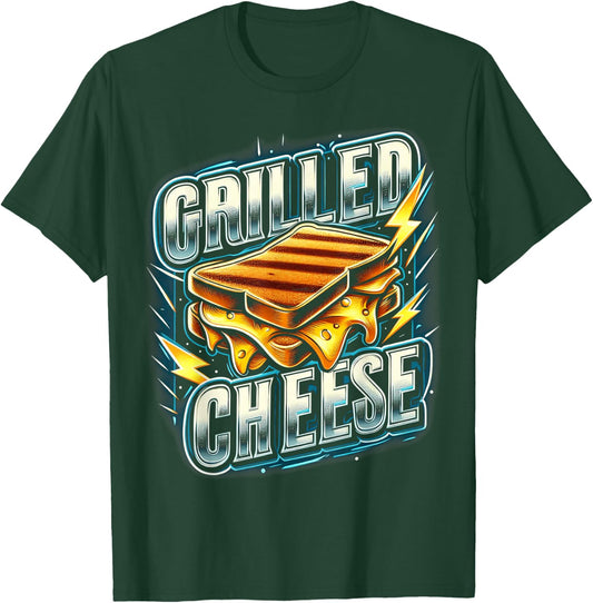 Barbecue Cheese Tea with Lightning and Flashes Funny Gourmet T-Shirt - T-Shirt | Forest