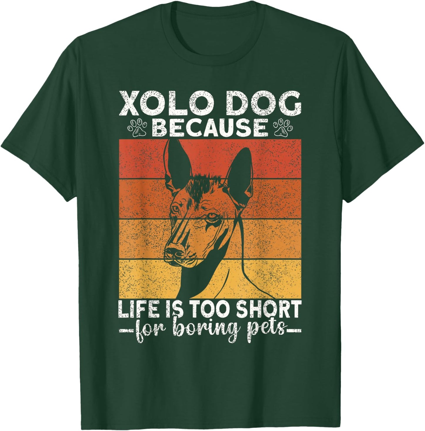 Xolo Dog Mexican Hairless Coated Lover Puppy Xoloitzcuintli T-Shirt - T-Shirt | Forest