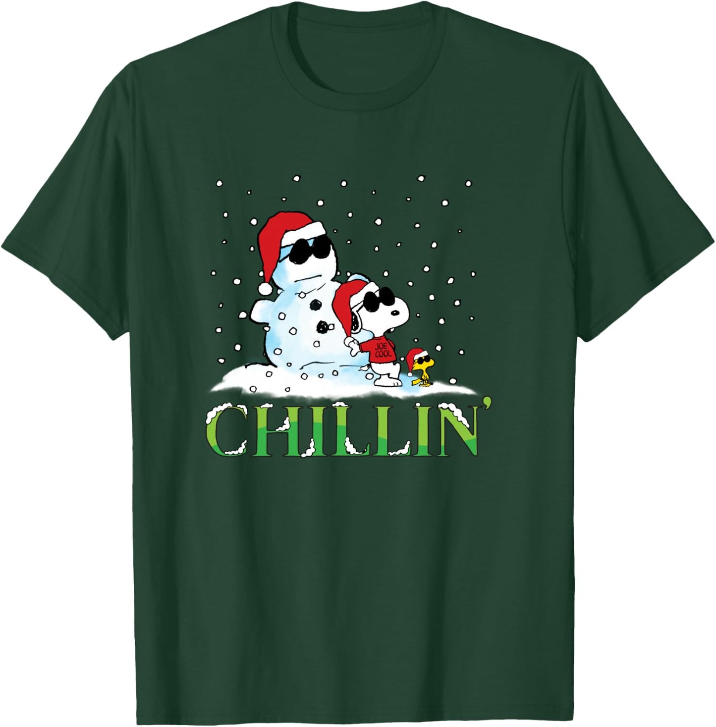 Peanuts Holiday Snoopy Chillin T-Shirt - T-Shirt | Forest