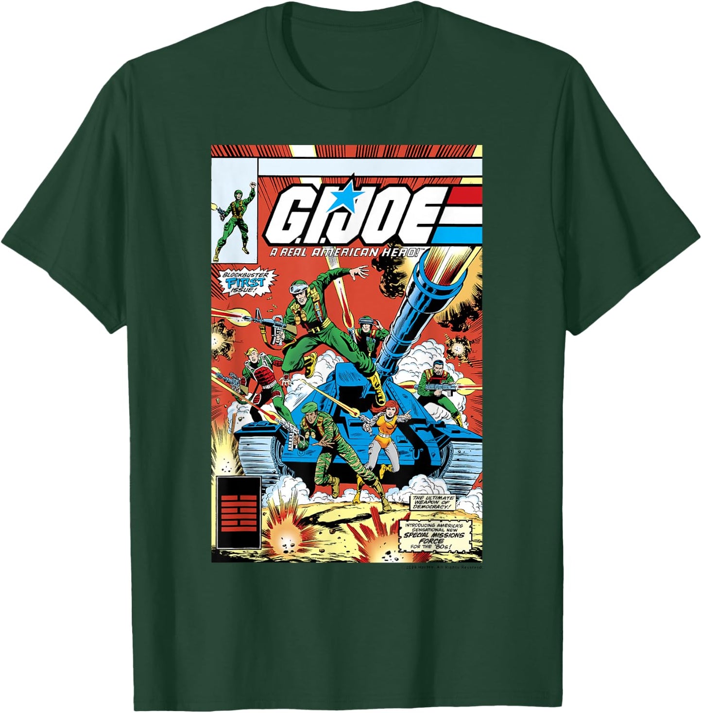G.I. Joe A Real American Hero Comic Book Cover Small T-Shirt - T-Shirt | Forest