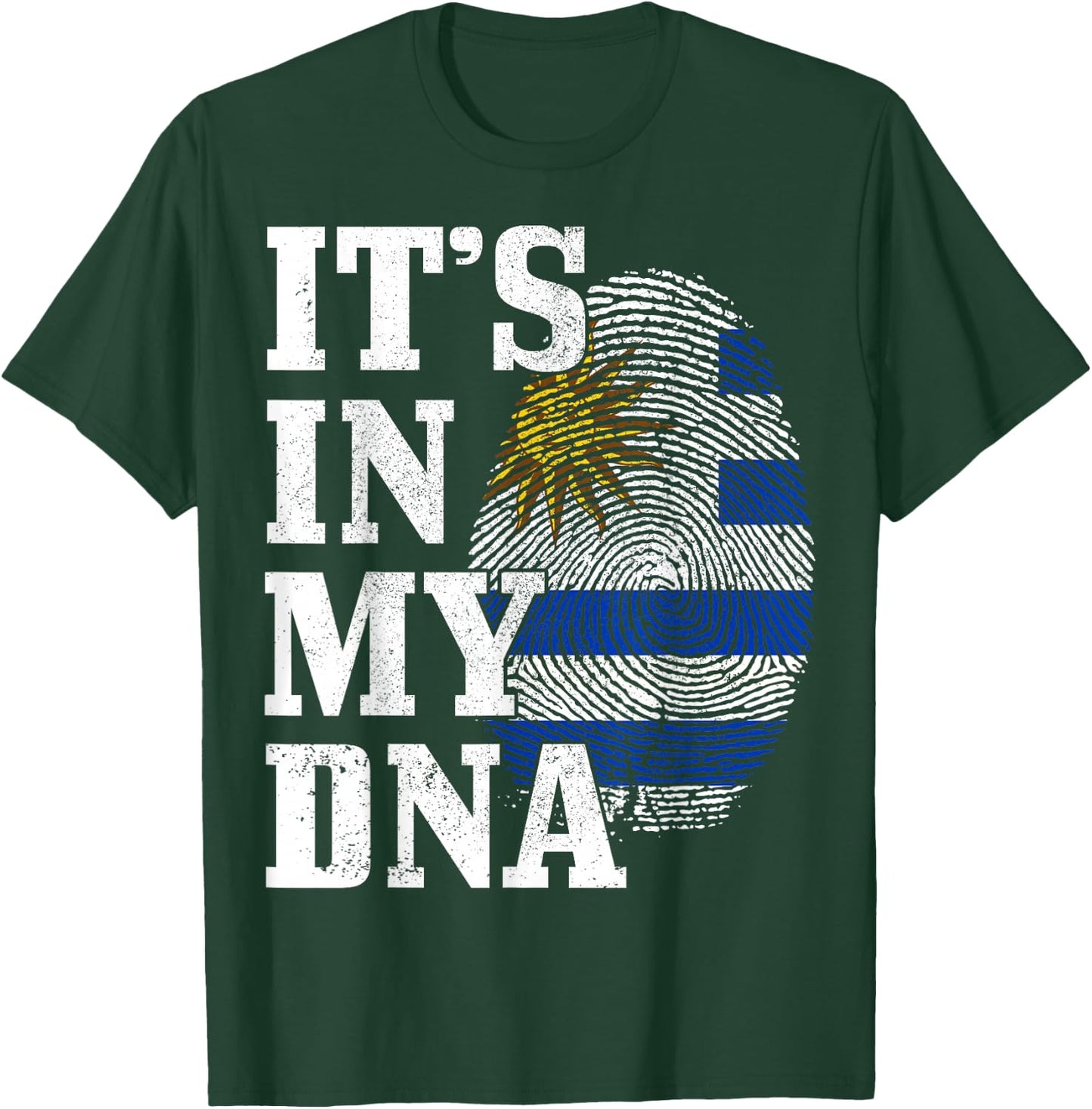 Uruguay It's In My DNA Uruguay Flag T-Shirt - T-Shirt | Forest