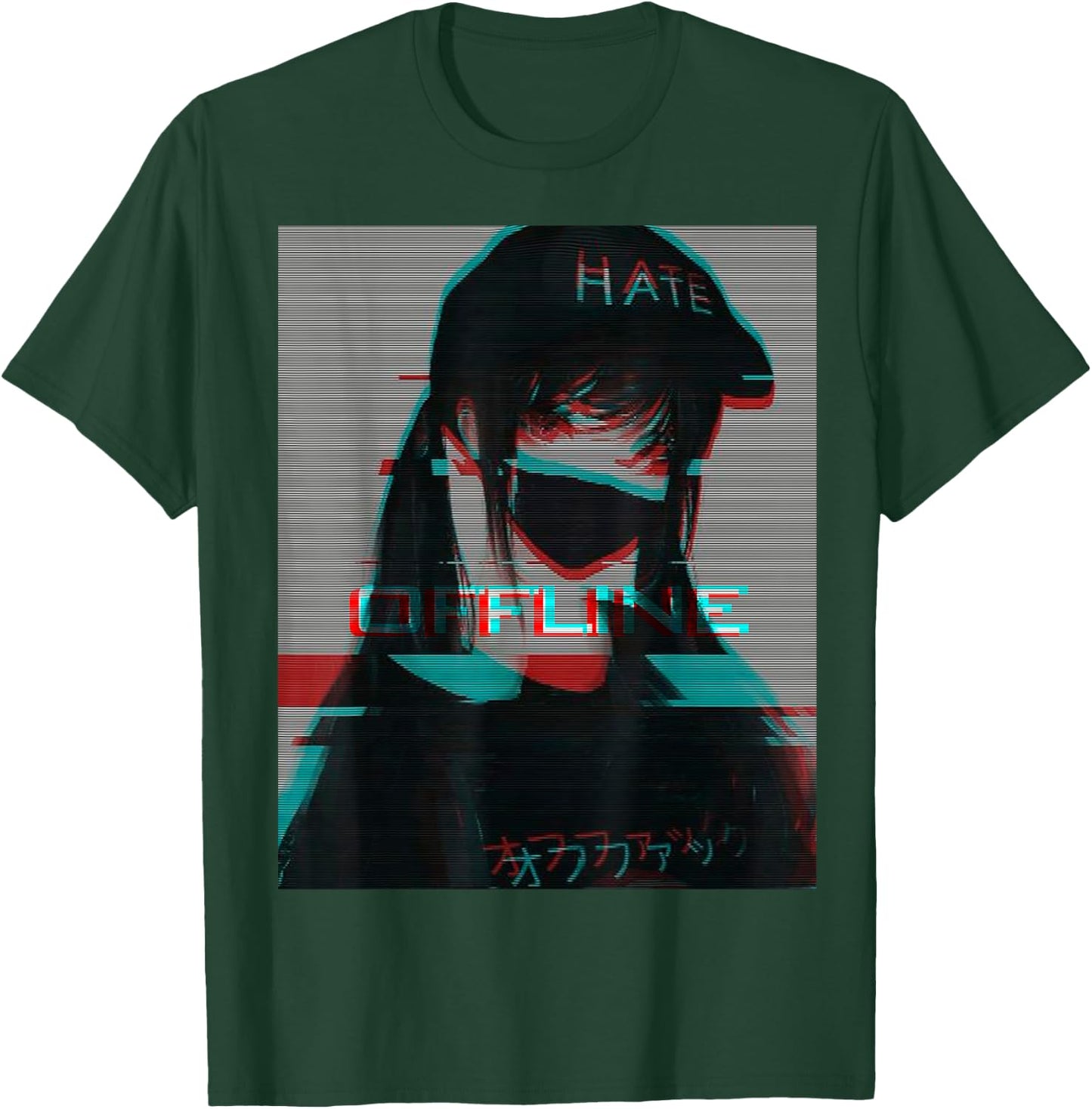 Aesthetic Vaporwave Japanese Futurism Anime Retro Hentai T-Shirt - T-Shirt | Forest