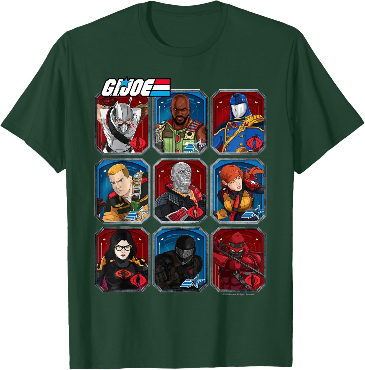G.I. Joe Group Shot Trading Cards Box Up T-Shirt - T-Shirt | Forest