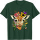 Floral Giraffe Shirt Nature Zoo Animal Face Giraffe Lover T-Shirt - T-Shirt | Forest