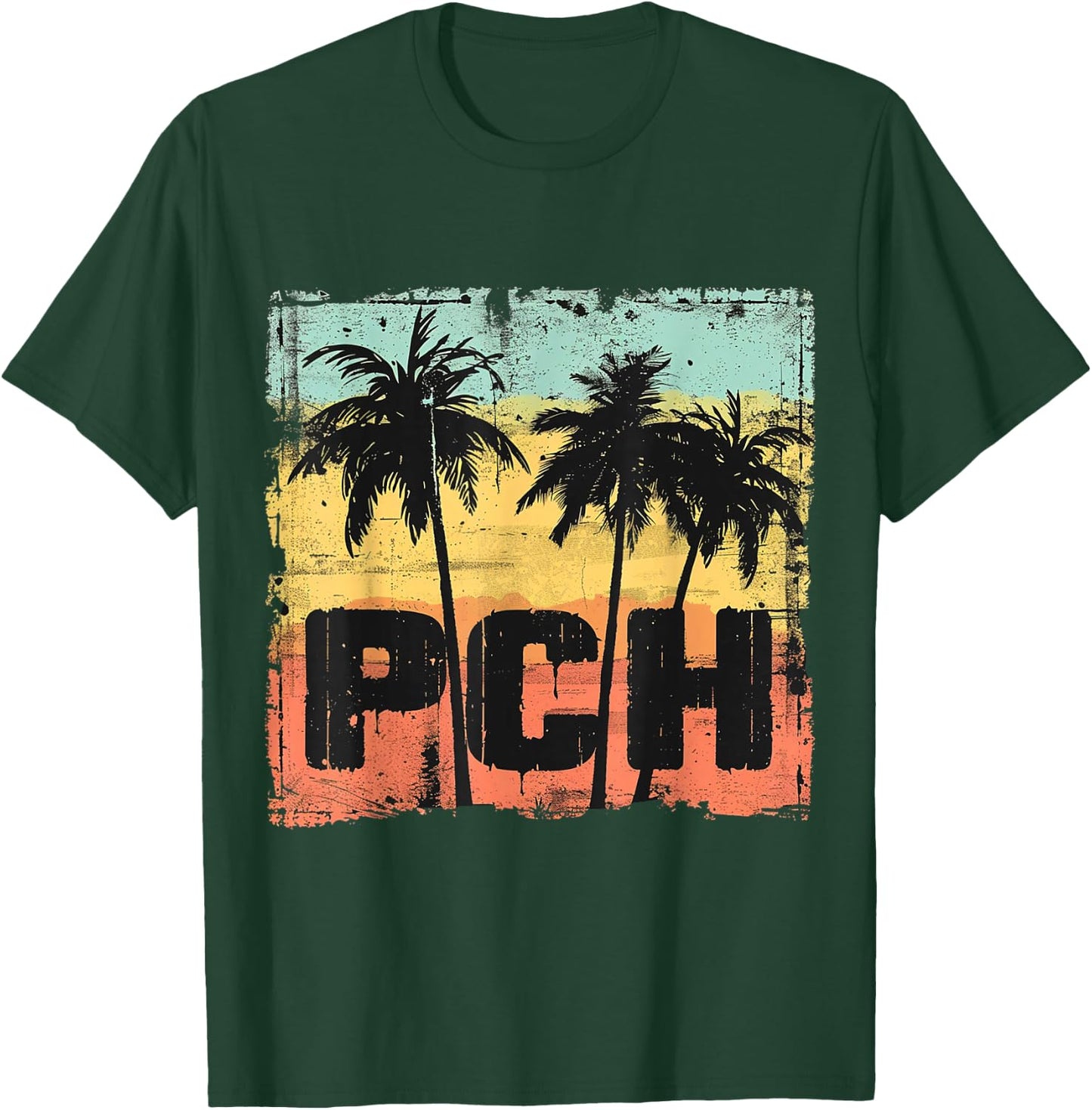 PCH - Pacific Coastal California Highway T-Shirt - T-Shirt | Forest