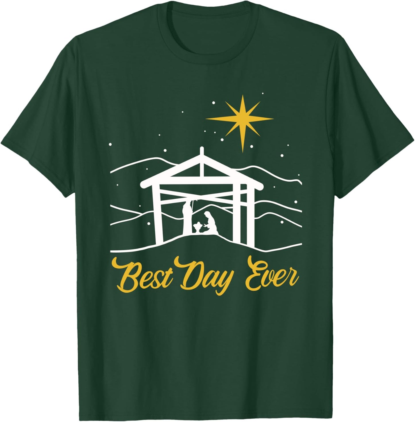 True Story Christmas Jesus Nativity gift, Christian gift T-Shirt - T-Shirt | Forest