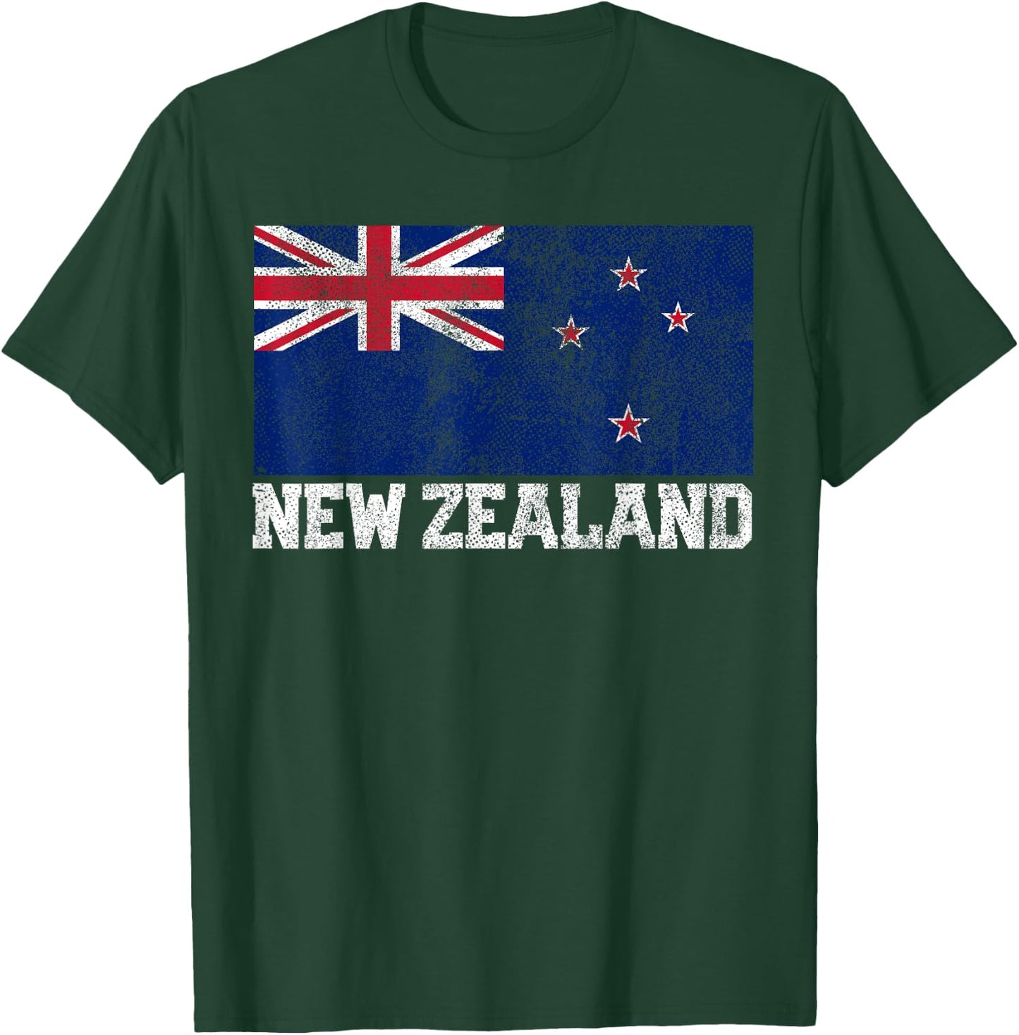 New Zealand Flag National Pride Roots Country Family Nation T-Shirt - T-Shirt | Forest