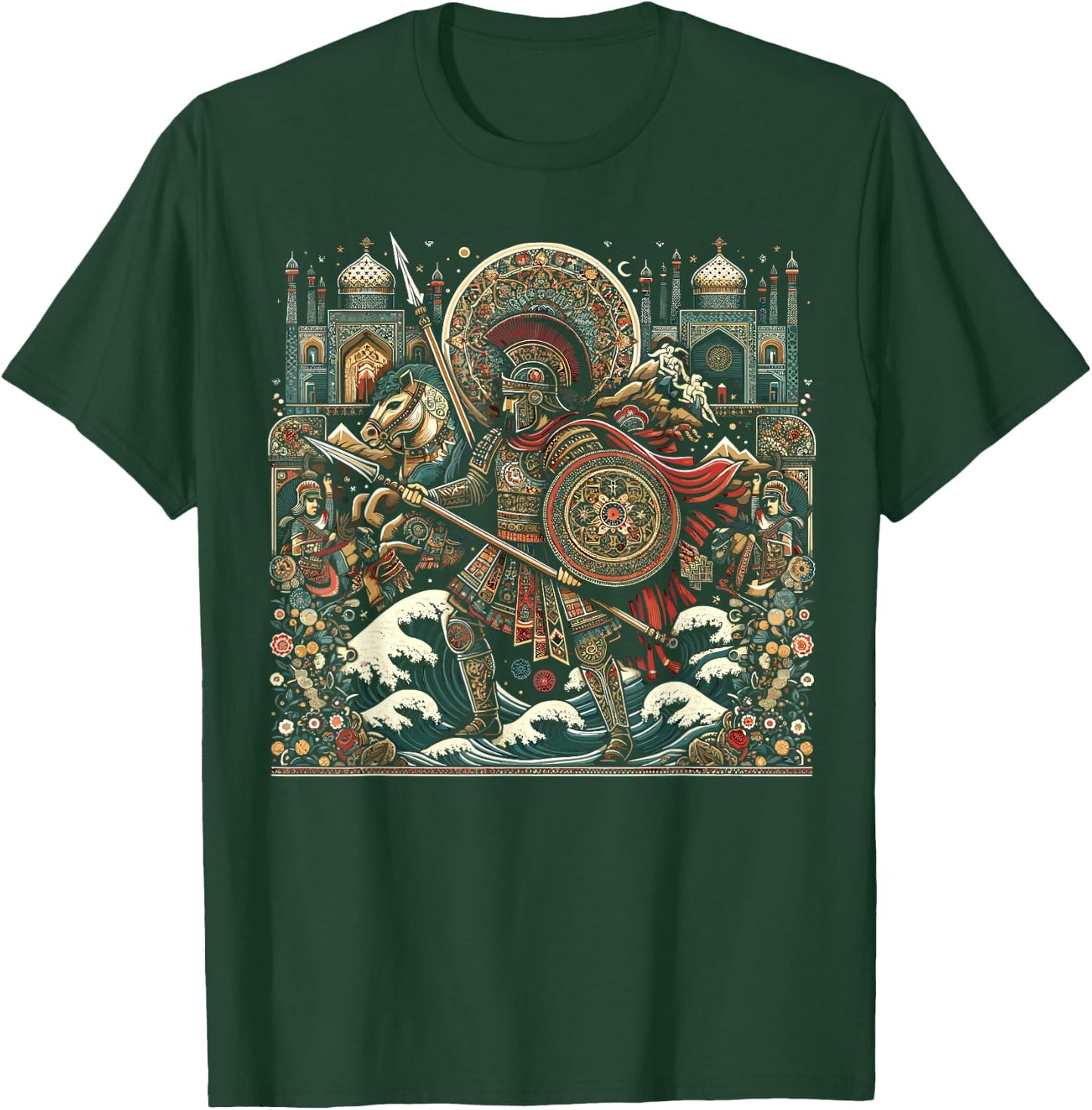 Persian Immortal Achaemenid Empire Persian Warrior T-Shirt - T-Shirt | Forest
