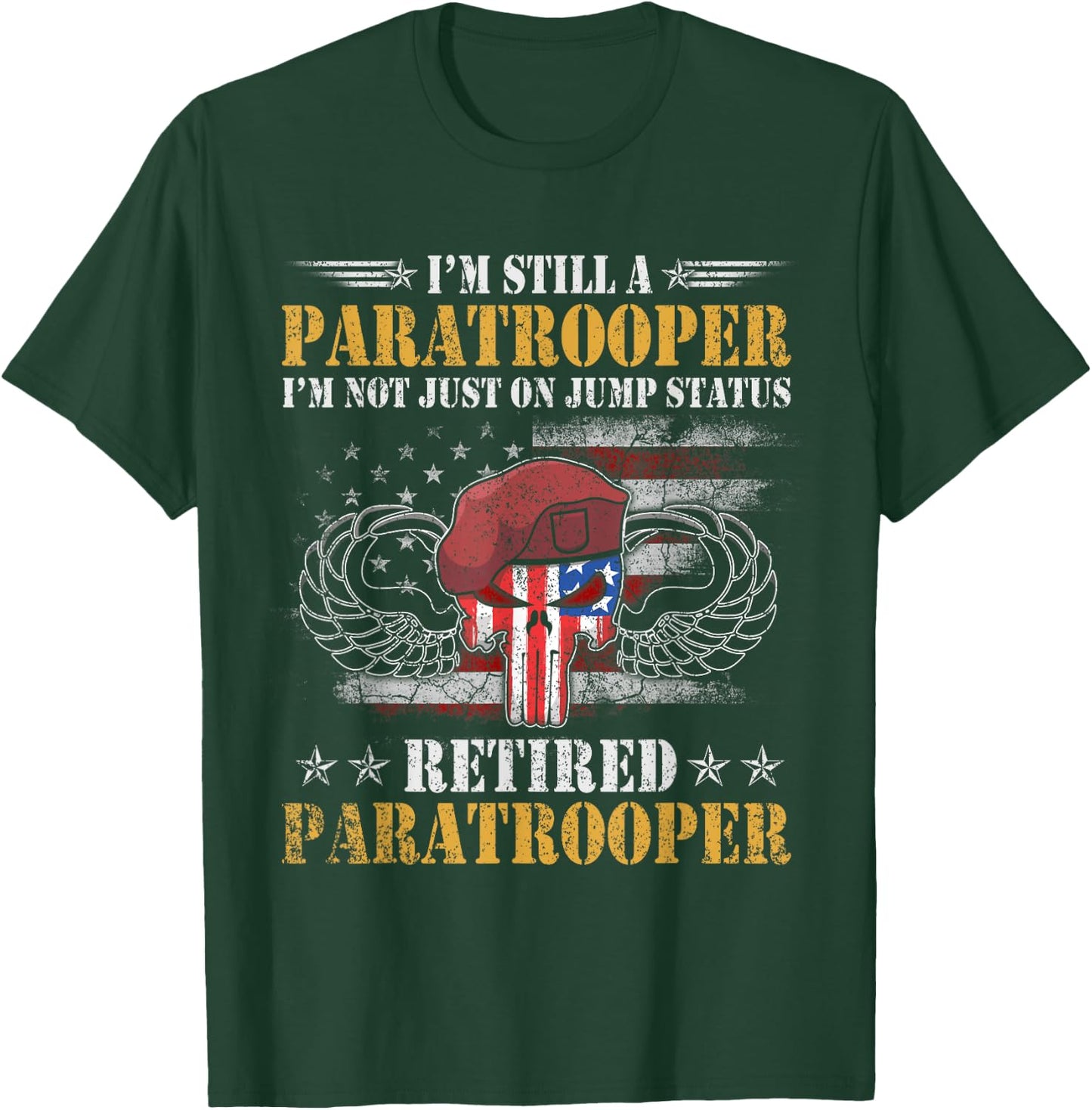 U.S Army Airborne Division Paratrooper , Veterans Day T-Shirt - T-Shirt | Forest