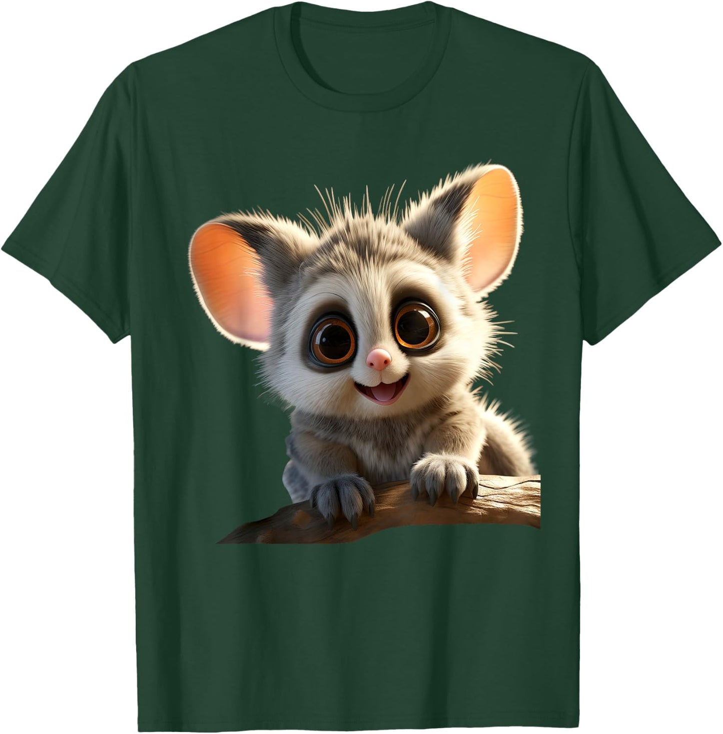 Galago Bush Baby Galagos Nagapies Monkey Ape Cute Galago T-Shirt - T-Shirt | Forest