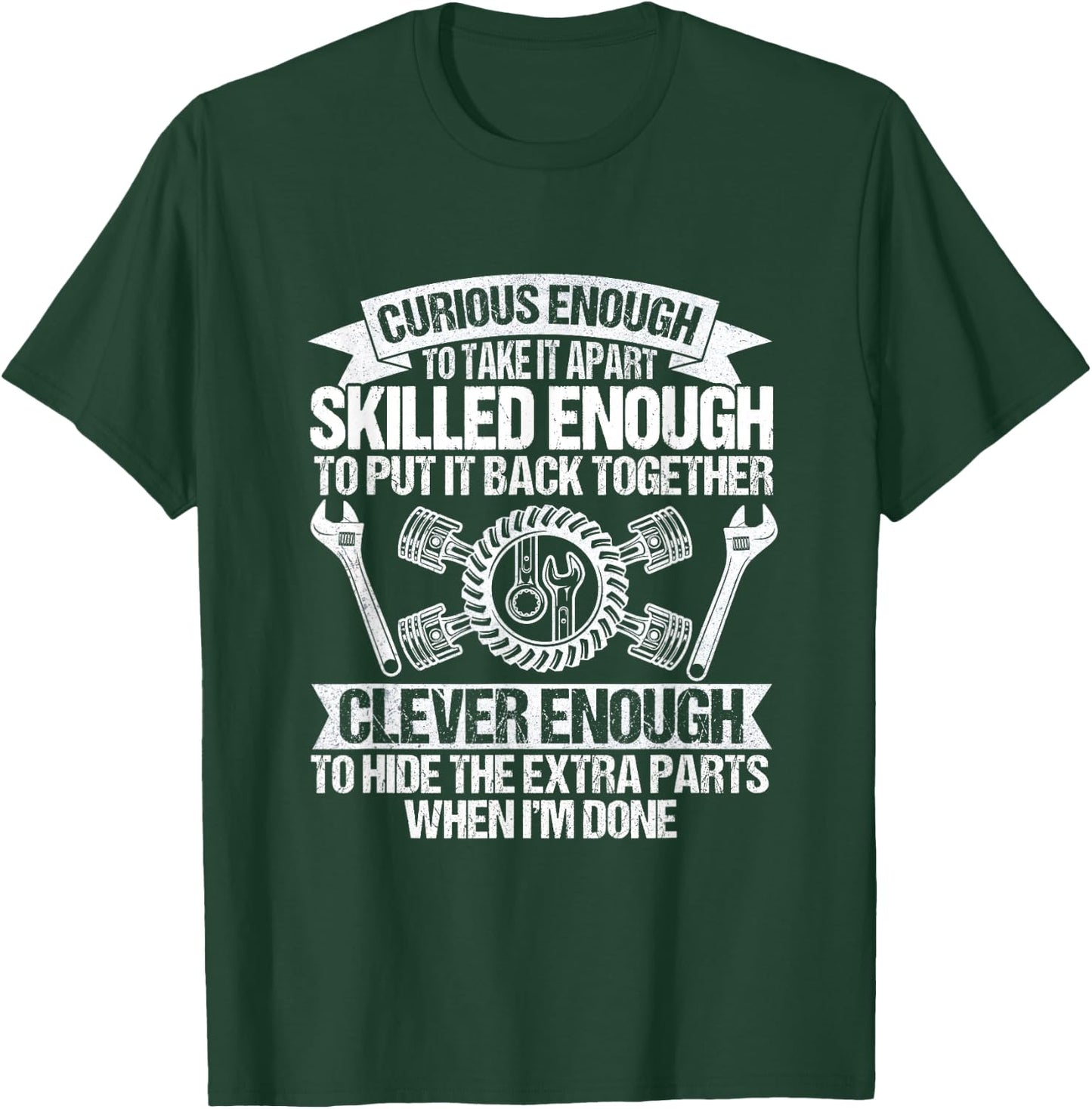 Cute Mechanic Boys Motorcycle Auto Mechanic Garage T-Shirt - T-Shirt | Forest