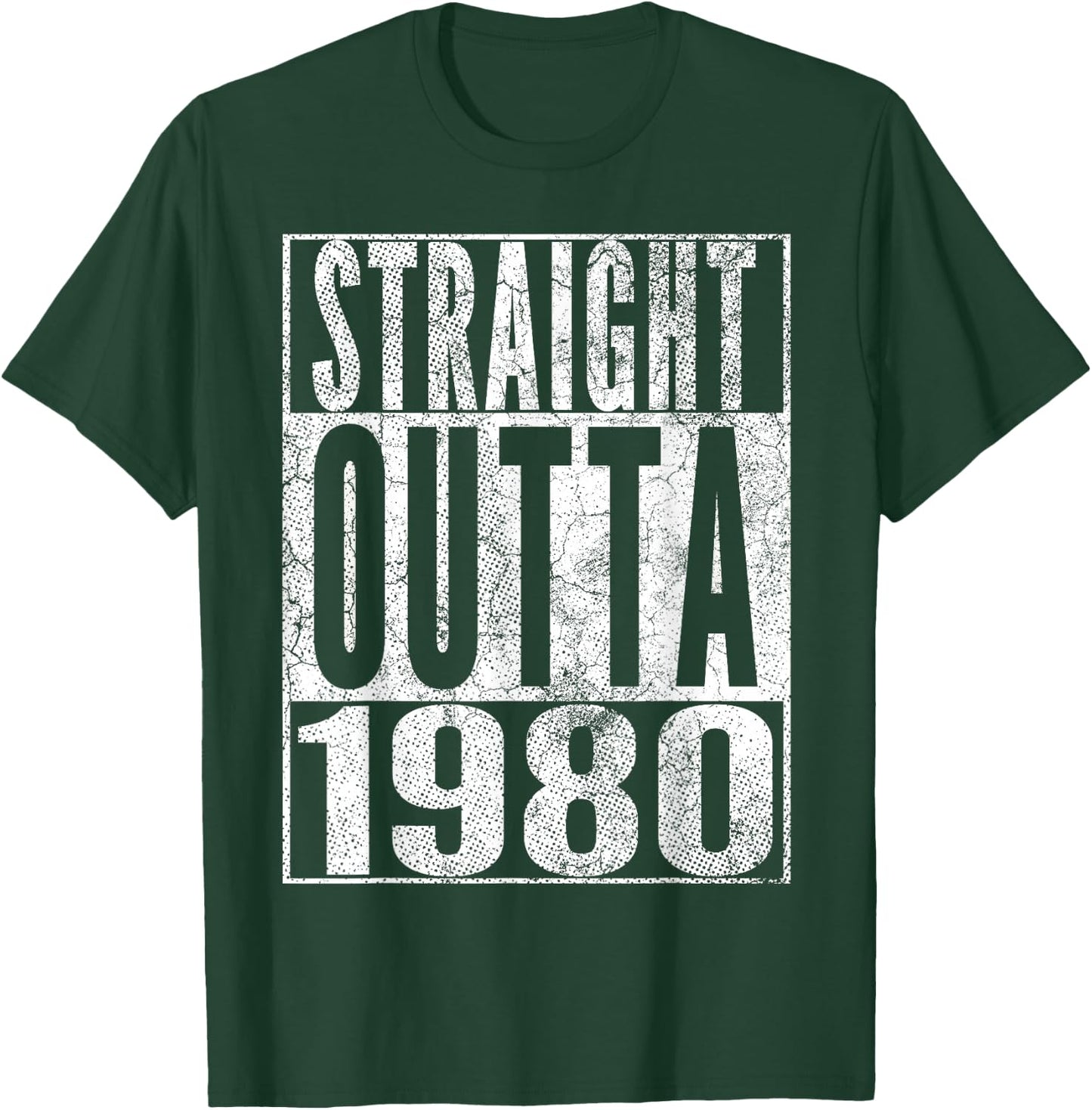 Straight Outta 1980 45th Birthday Gift Shirt 45 Years Old T-Shirt - T-Shirt | Forest