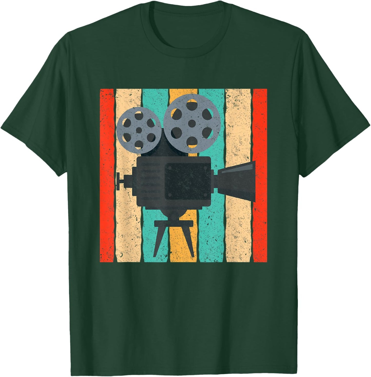 Vintage Cinema Camera Retro Movie Projector T-Shirt - T-Shirt | Forest