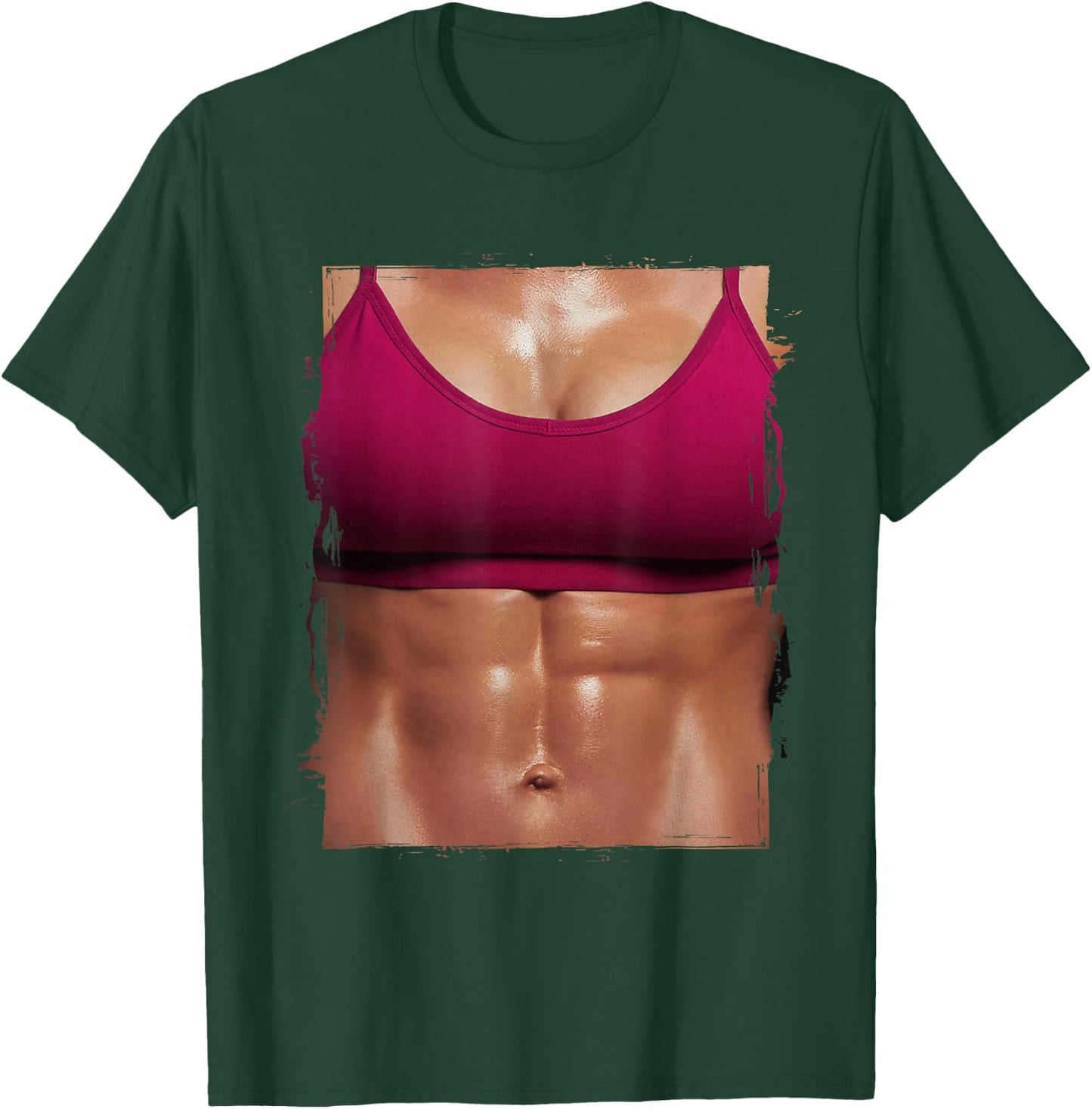Fake Muscle I Woman Fitness Dream Woman Fitness Women Body T-Shirt - T-Shirt | Forest