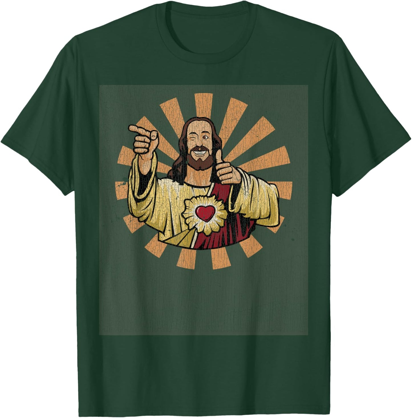 Vintage Buddy a Christ Christmas Jesus T-Shirt - T-Shirt | Forest