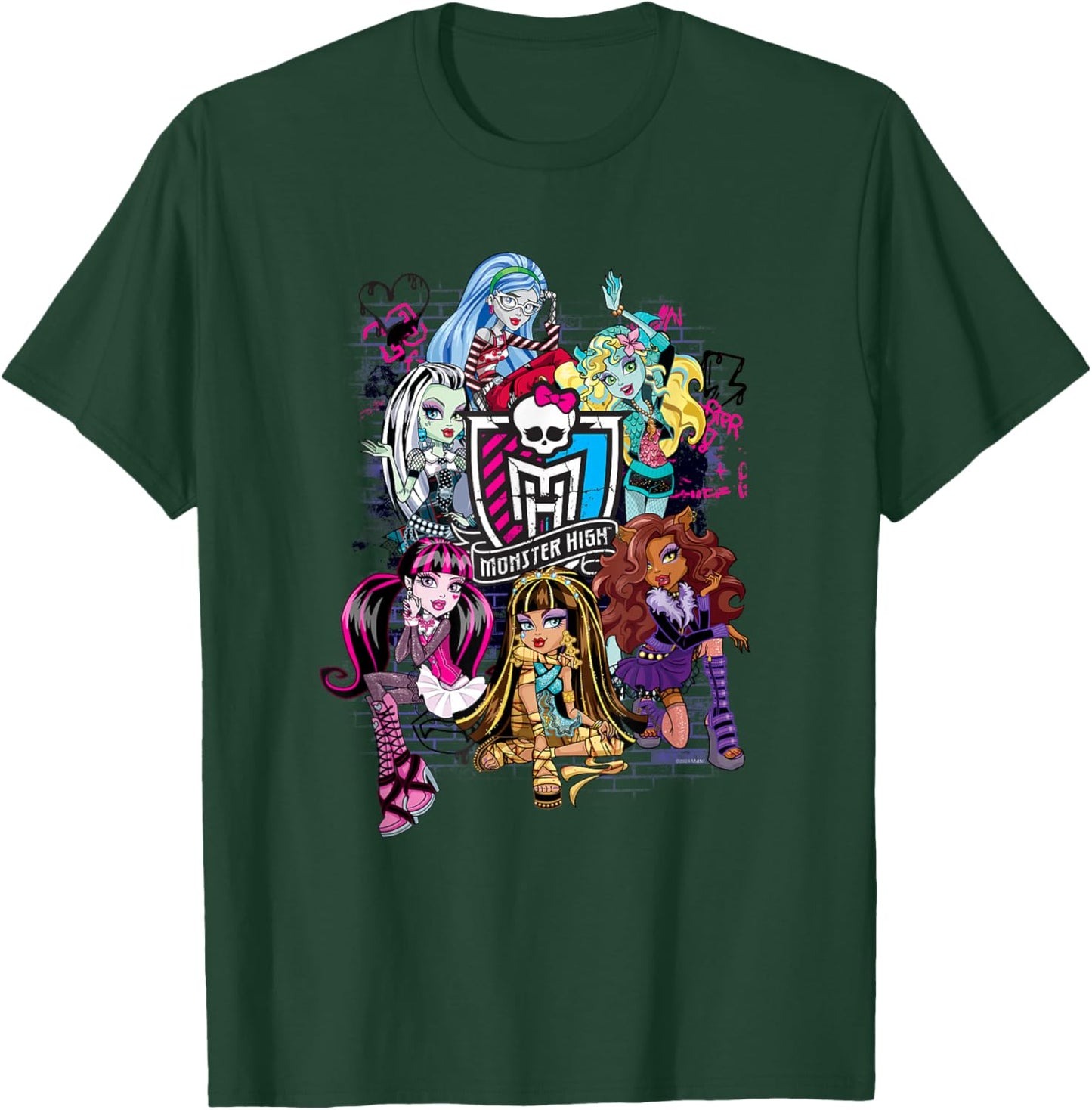 Monster High Alumni - Graffiti Wall T-Shirt - T-Shirt | Forest