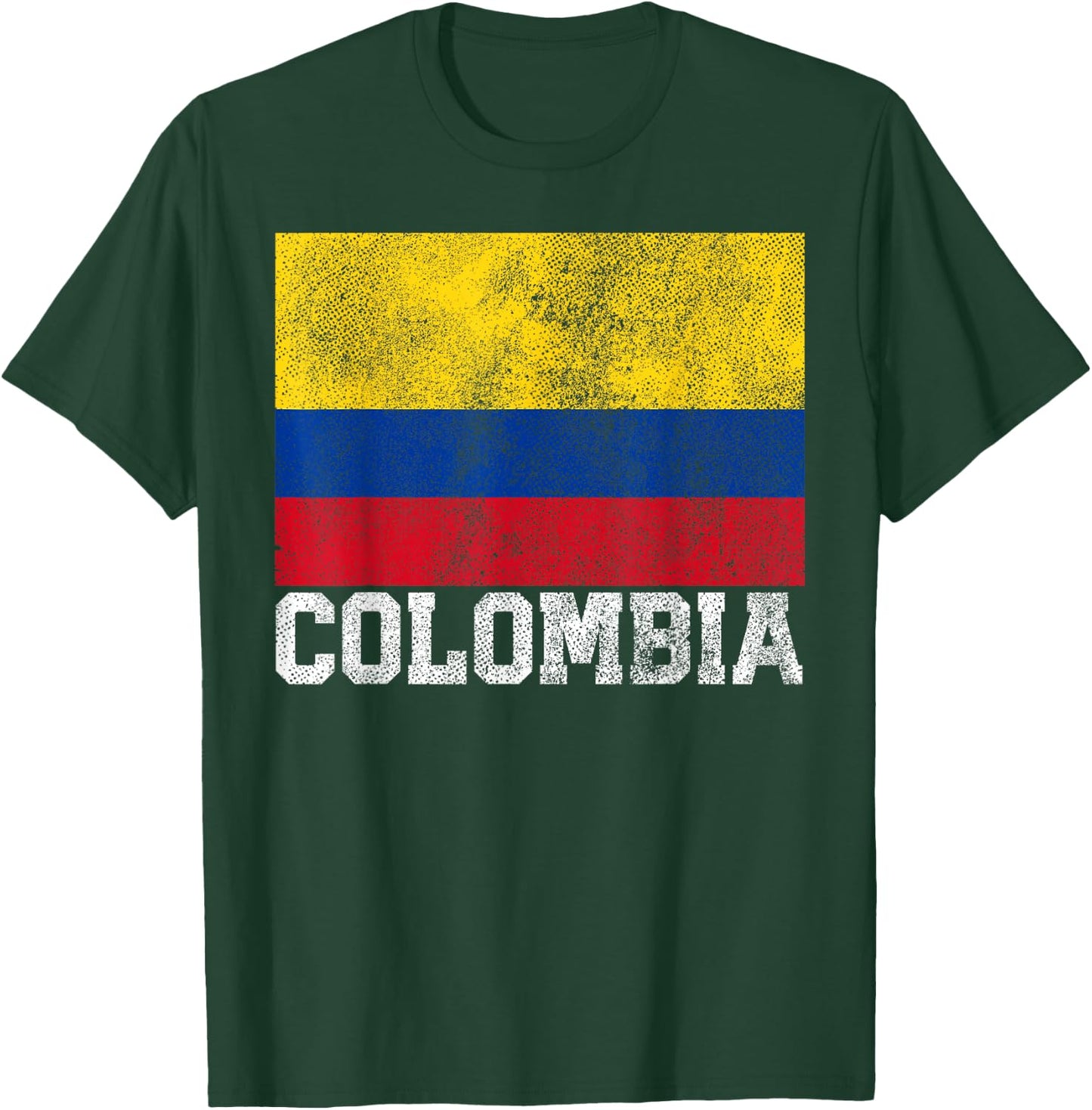 Colombian Colombia Flag Family Pride Country Men Women Gift T-Shirt - T-Shirt | Forest