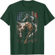 Vintage American Flag Bucking Bull Riding Patriotism Rodeo Kids Men T-Shirt - T-Shirt | Forest