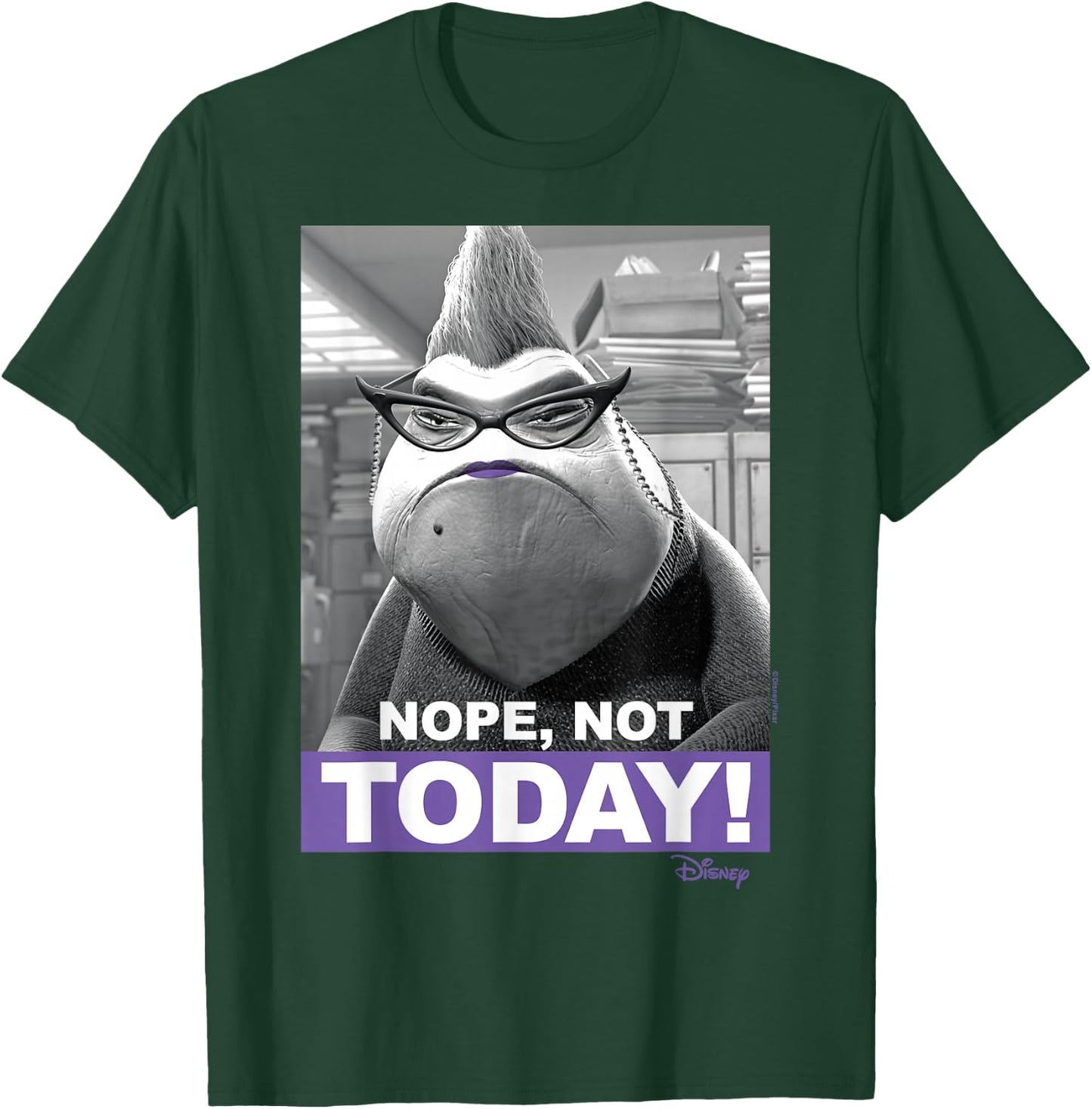 Monsters Inc - Roz Nope Today T-Shirt - T-Shirt | Forest