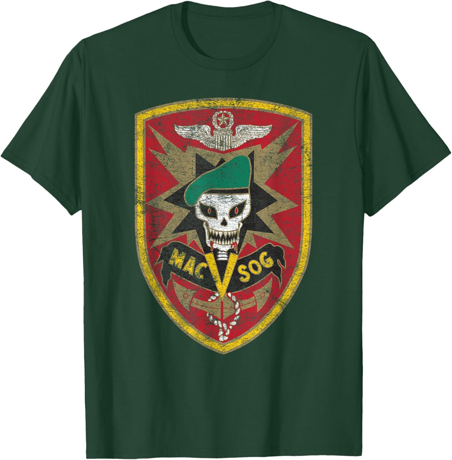 American Marauder: MACV-SOG Insignia T-Shirt - T-Shirt | Forest