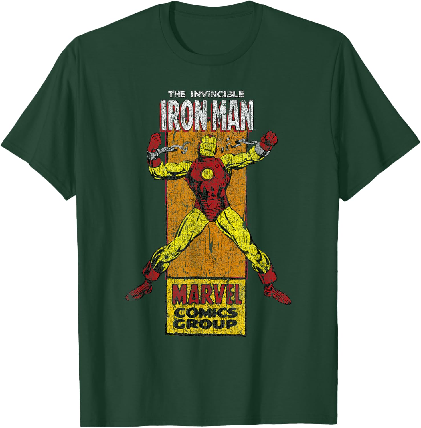 Marvel Iron Man Comics Group Character Card T-Shirt - T-Shirt | Forest