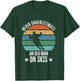 Never Underestimate An Old Man On Skis Funny Skier Gift T-Shirt - T-Shirt | Forest