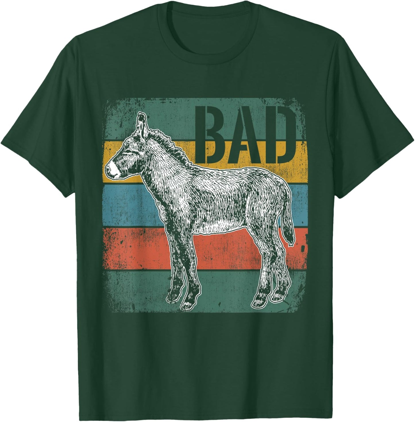 Bad Ass Badass Donkey Cool Cute Donkeys Meme T-Shirt - T-Shirt | Forest