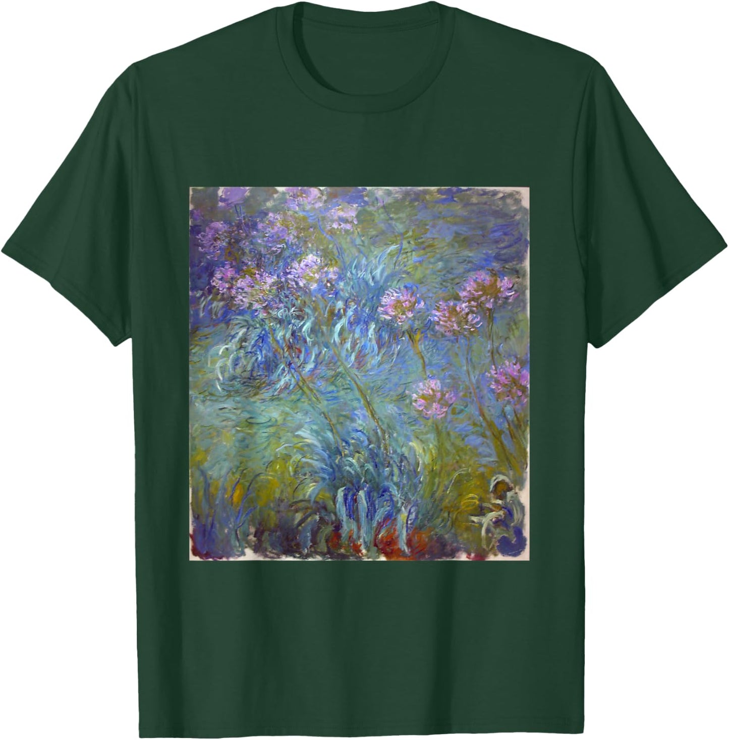 Monet's Agapanthus T-Shirt - T-Shirt | Forest