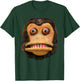 Big Buggy Eyed Monkey Face Cymbal Playing Toy Animal T-Shirt - T-Shirt | Forest