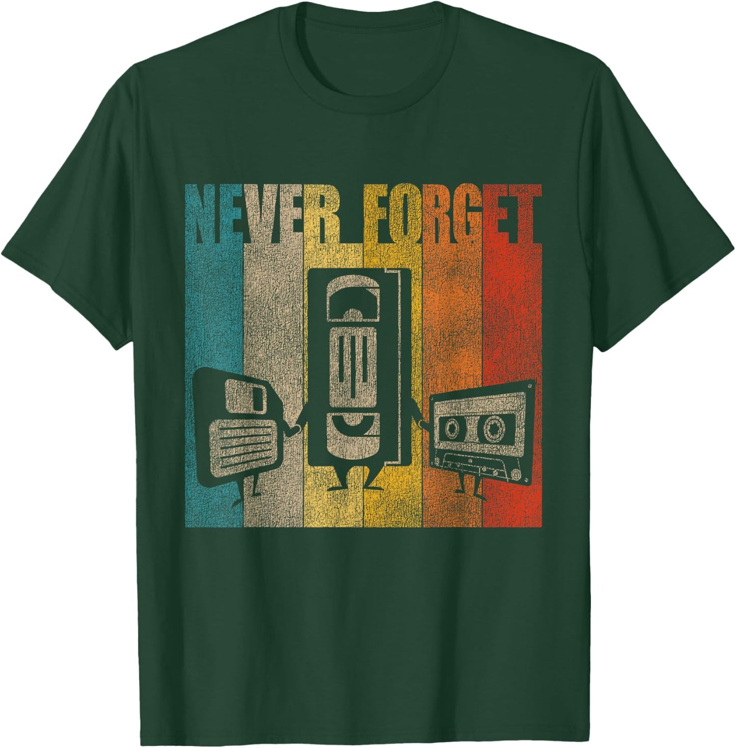 Lustig nie vergessen floppy disk VHS and cassettes T-Shirt - T-Shirt | Forest