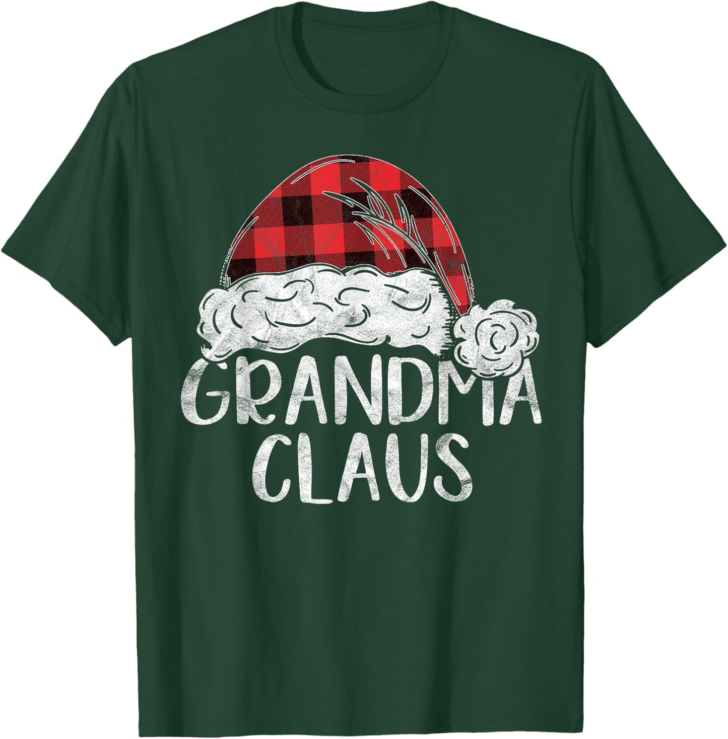Grandma Claus Christmas Costume Gift Santa Matching Family T-Shirt - T-Shirt | Forest