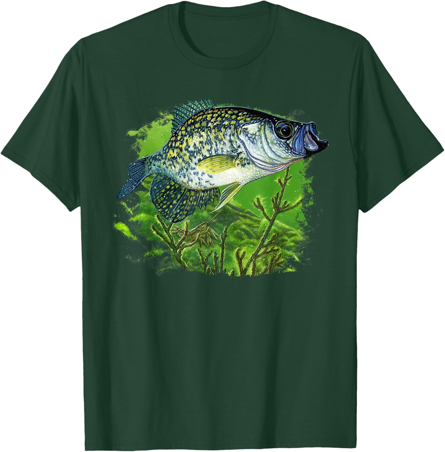 Crappie Swim with Branches Cool Crappie CR T-Shirt - T-Shirt | Forest