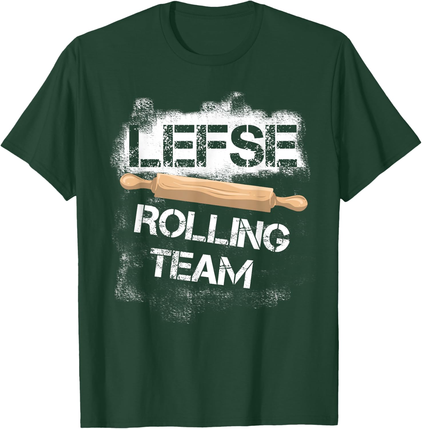 Funny Lefse Rolling Team | Cute Potato Pancakes Cooking Gift T-Shirt - T-Shirt | Forest