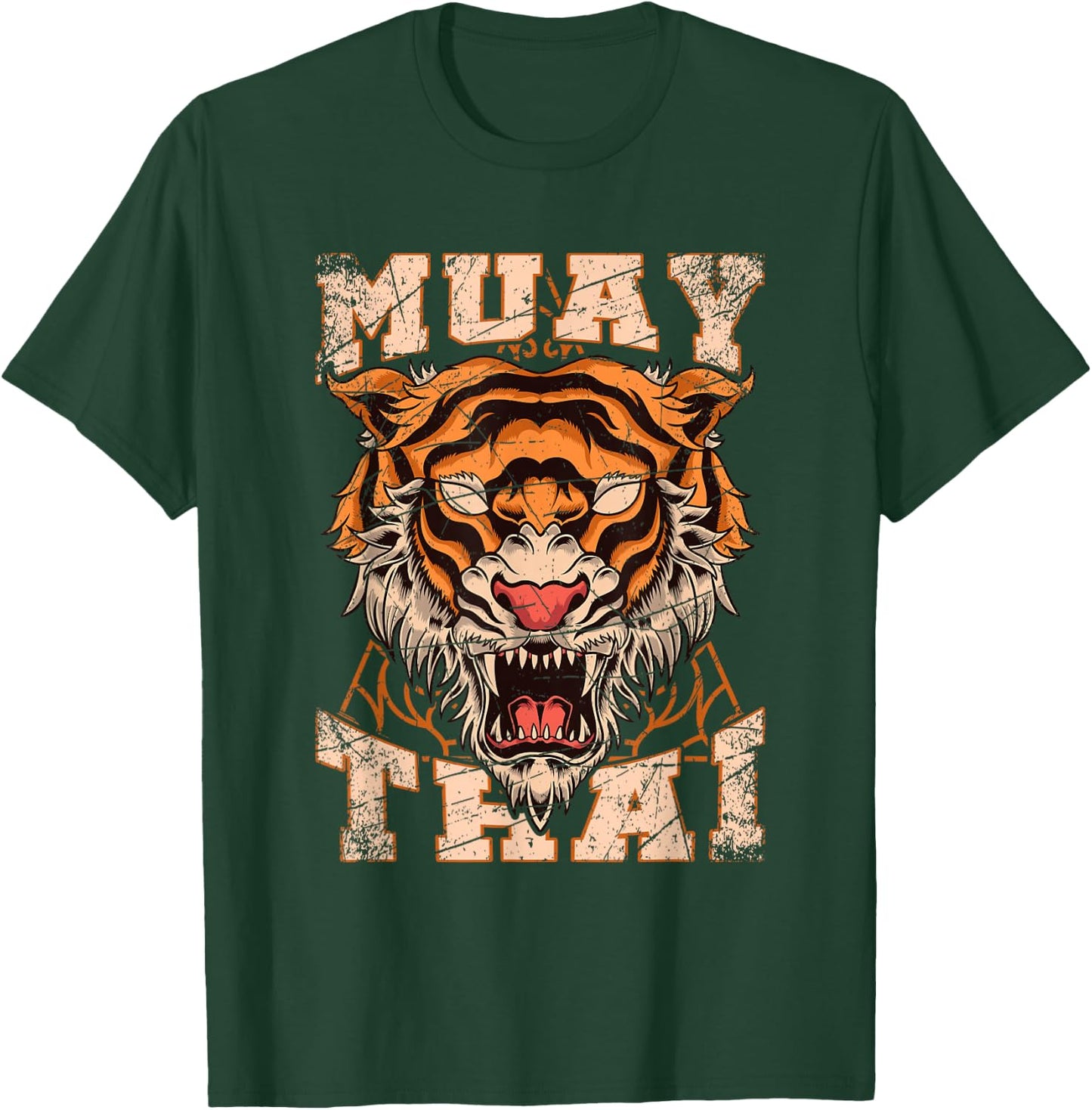 Tiger Asia Ninja Gift Muay Thai T-Shirt - T-Shirt | Forest
