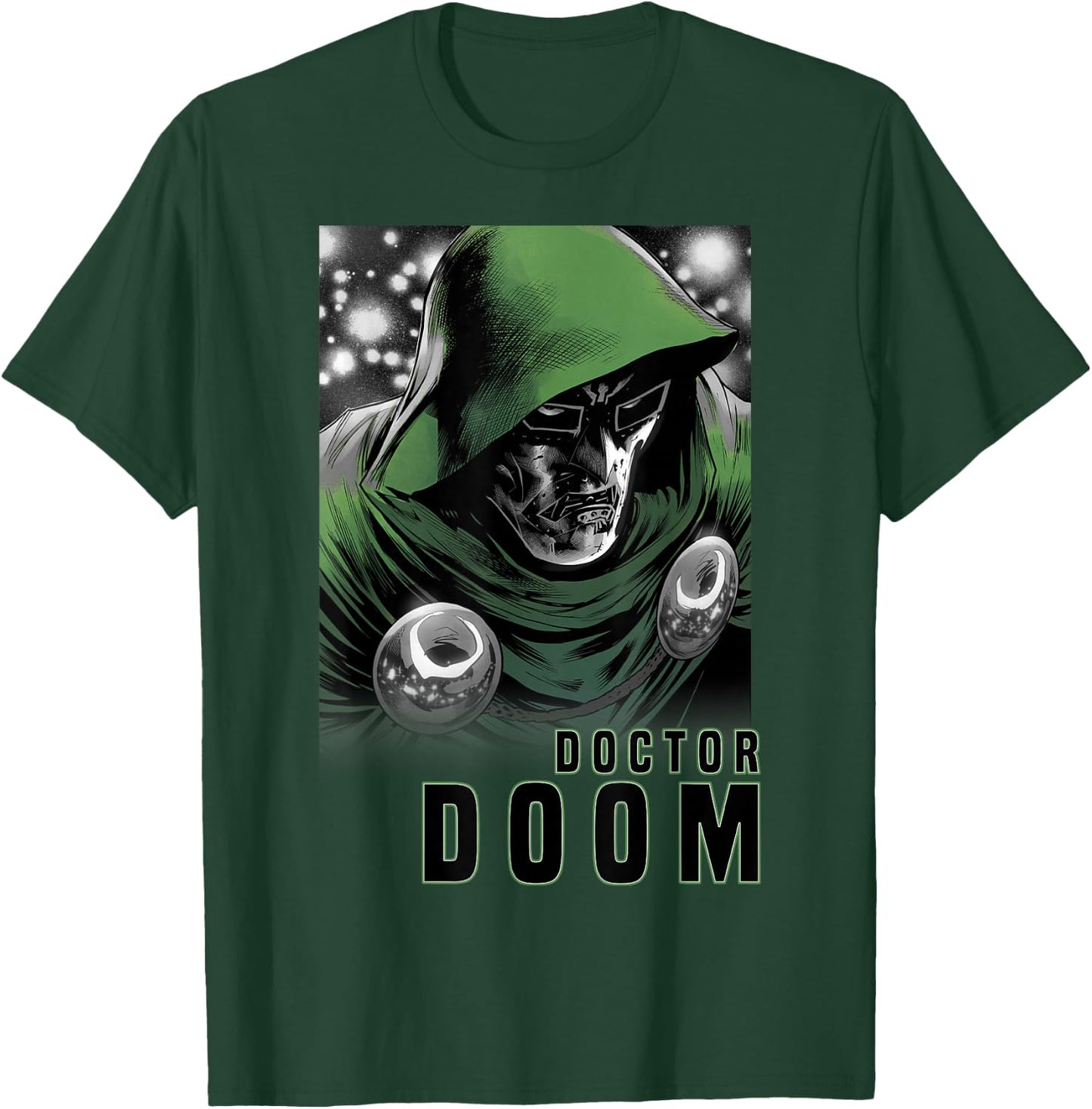 Marvel Fantastic Four Doctor Doom Portrait Small T-Shirt - T-Shirt | Forest