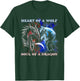Heart of Wolf Soul of a Dragon - Cool Dragon - Wolf Warrior T-Shirt - T-Shirt | Forest